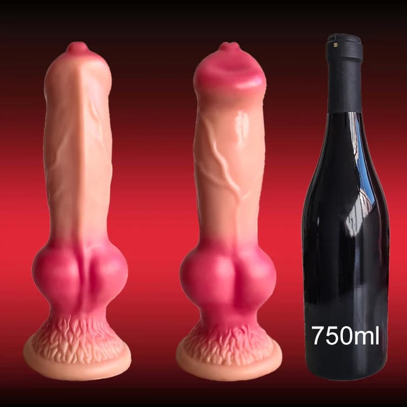 5 Sizes Realistic Dog Dildo Huge Penis Big Anal Plug Giant Monster Strap-on Cock Dick Dildos Adult Sex Toys for Men Women 18+ — view 4