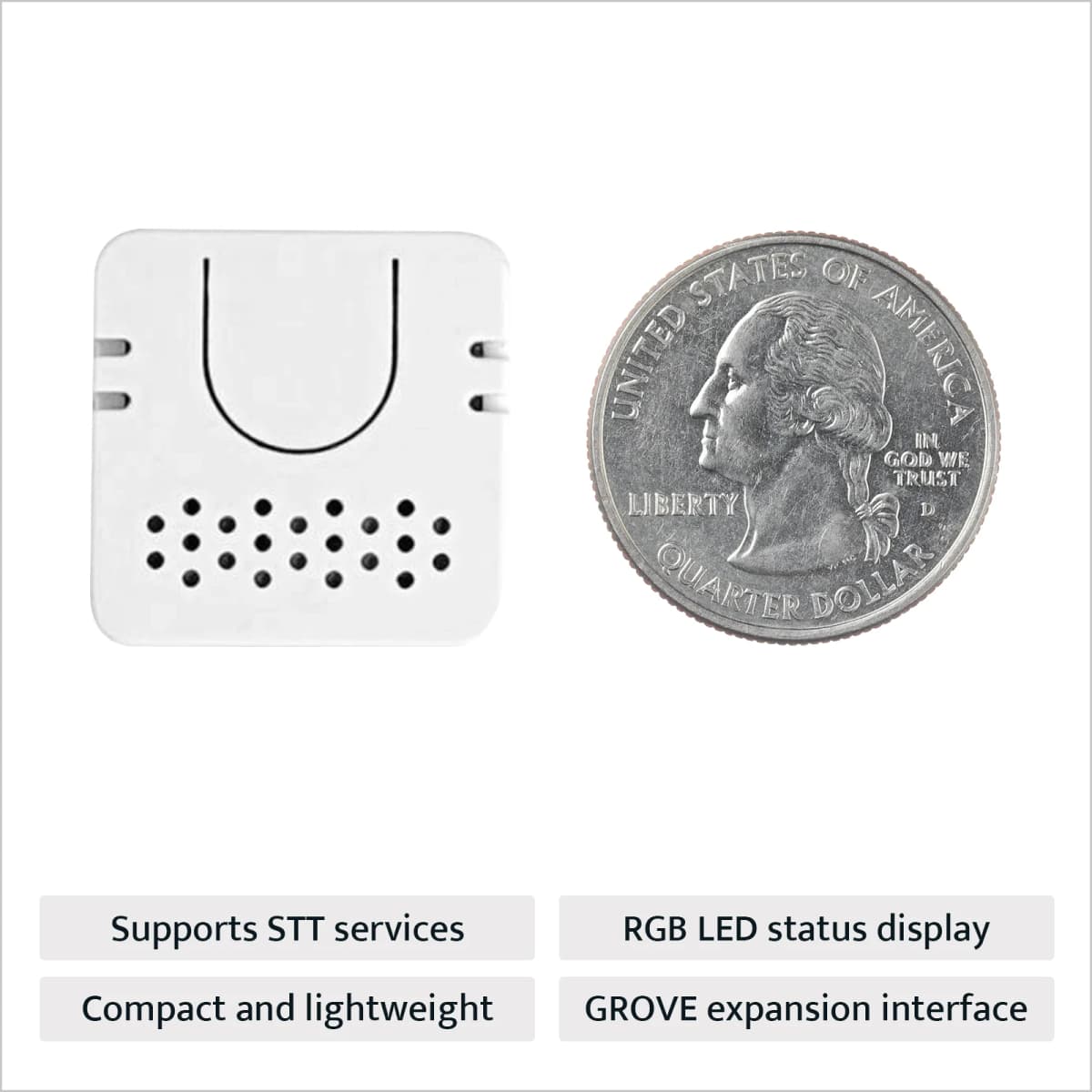 M5Stack Official ATOM Voice Programmable AI Smart Speaker with Built-in ESP32 Bluetooth WiFi Internet of Things Development Kit — view 4