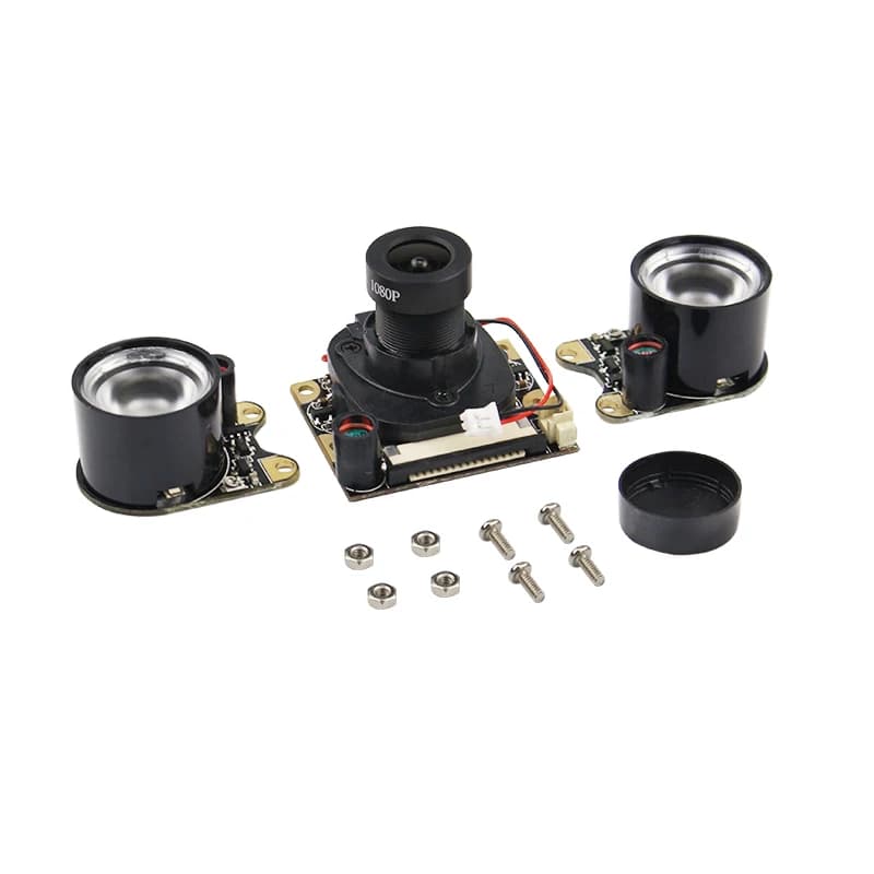 Raspberry Pi 4 Camera 5MP 1080P Night Vision Fisheye IR-CUT Camera Infrared Light OV5647 Webcam for Raspberry Pi 4B 3B+ 3B Zero — view 3