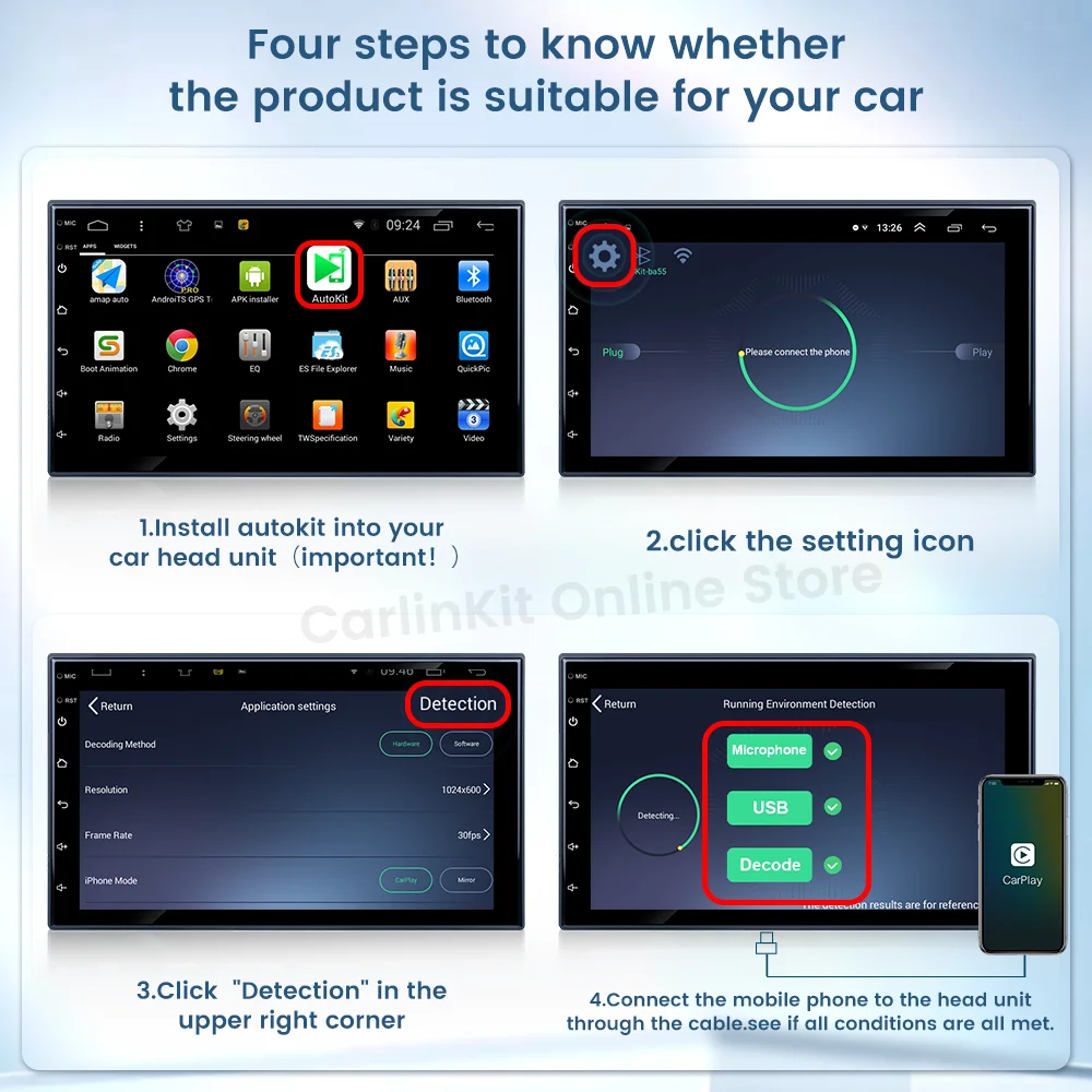 Carlinkit Wired/Wireless CarPlay Wireless Android Auto Dongle Mirror For Modify Android Screen Car Ariplay  Smart Link IOS 14 15 — view 5