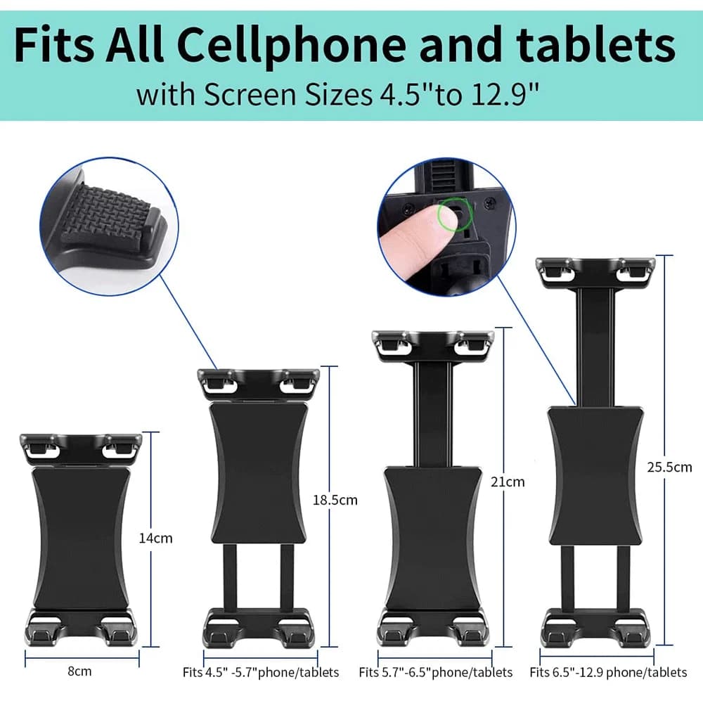 Xnyocn Universal 5 - 3 Inch Tablet Stands Holder Car CD Slot Tablet Bracket Mobile Phone Mount For iPad Mini Pro Samsung iPhone — view 3