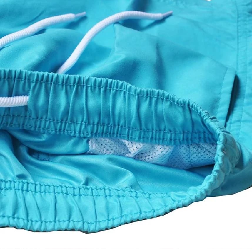 Men's Swimming Shorts Quick Dry Drawstring Elastic Waist Design Surfing Water Sports Beach Swimming Shorts Summer — view 5