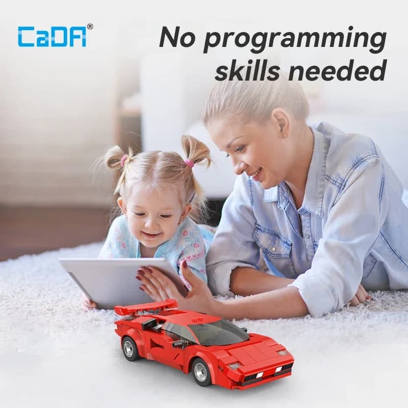 Cada 1:20 328 Pcs City Technological RC Racing Car App Building Blocks Remote Control Speed Vehicle Bricks Toy Holiday Gifts — view 3