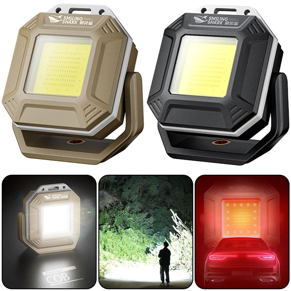 COB LED Inspection Lamp Waterproof Flashlight with Magnetic Base Emergency Light Rechargeable for Car Repair Emergency Workshop — view 2
