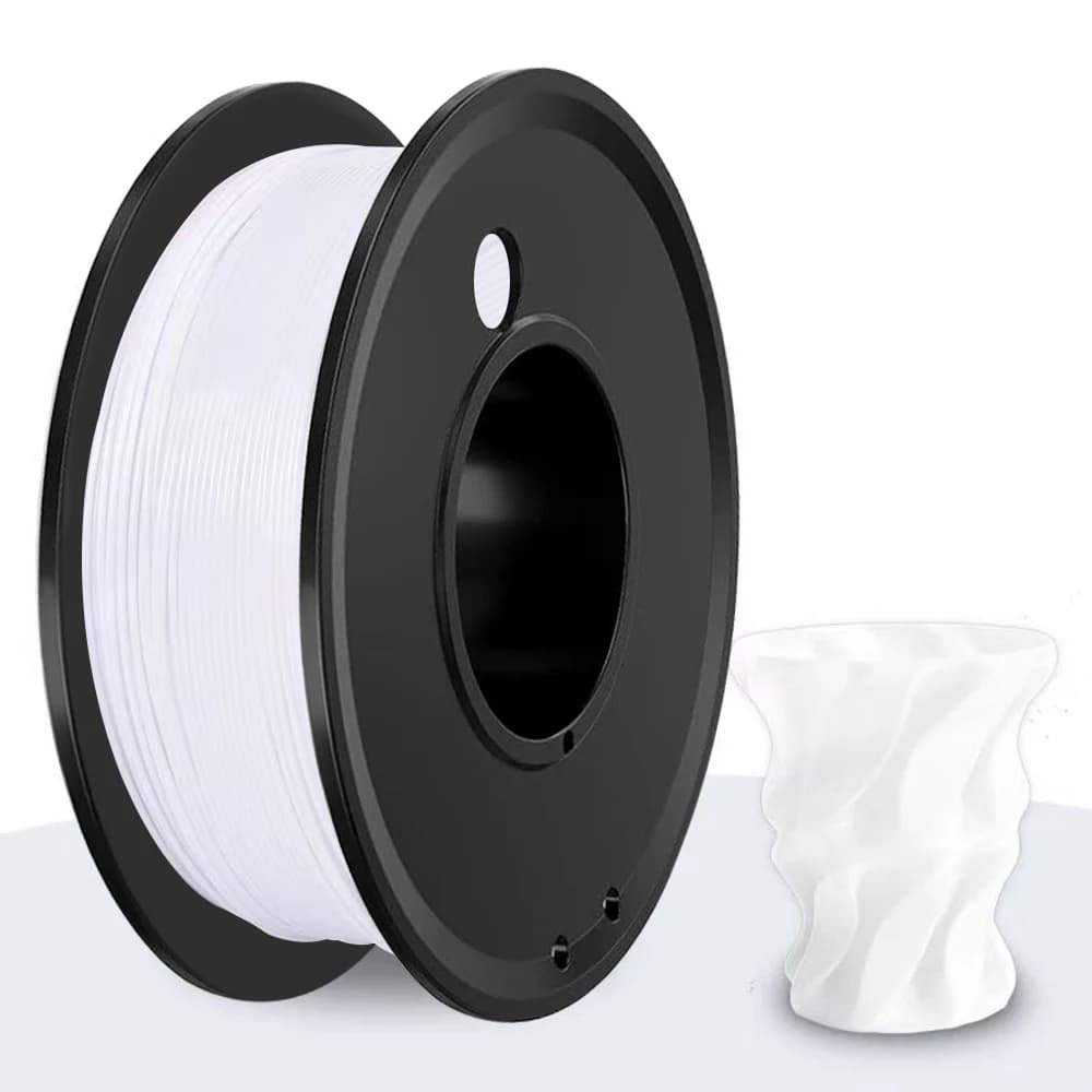 PETG 200G 3D Printer Filament Black and White 1.75mm High Quality FDM Printing Material Solid Color for 3D Printing — view 3