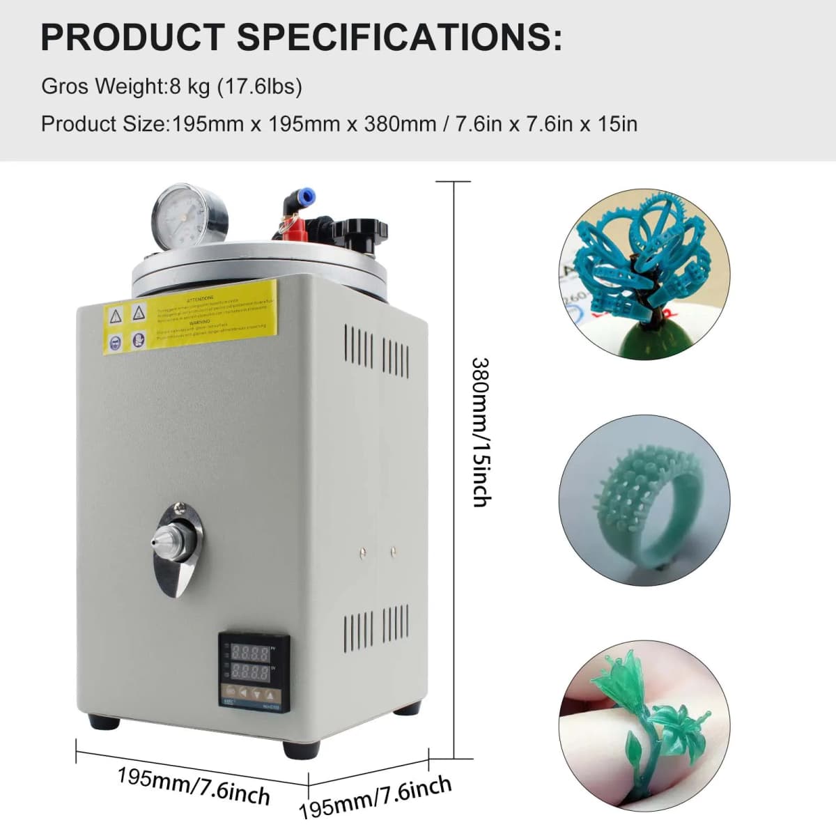 Pump Injection Wax Machine Jewelry Processing Equipment Casting Version  Jewellers jewellery tools — view 2