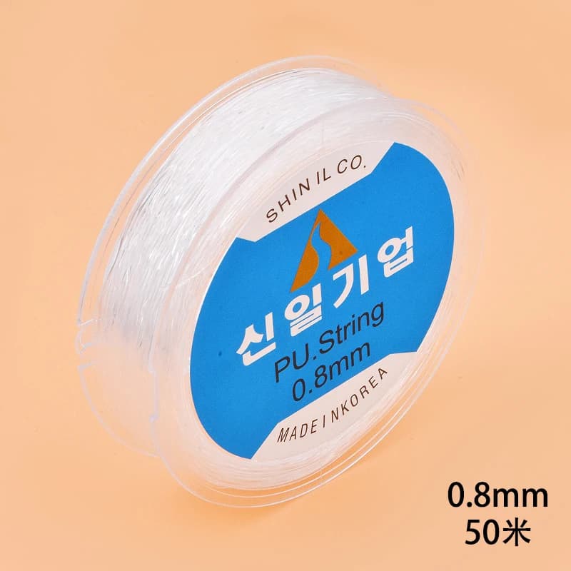 Korea transparent crystal line, elastic , bracelet string rope , string beads beads , elastic rope — view 3