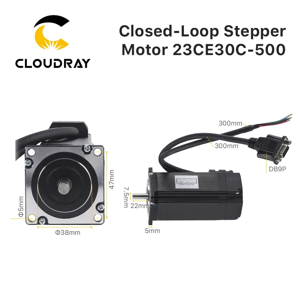 Cloudray Nema 23 stepper motor 3.0N.m 5.0A Closed Loop Stepper Servo motor with Encoder for CNC Router Engraving milling machine — view 3