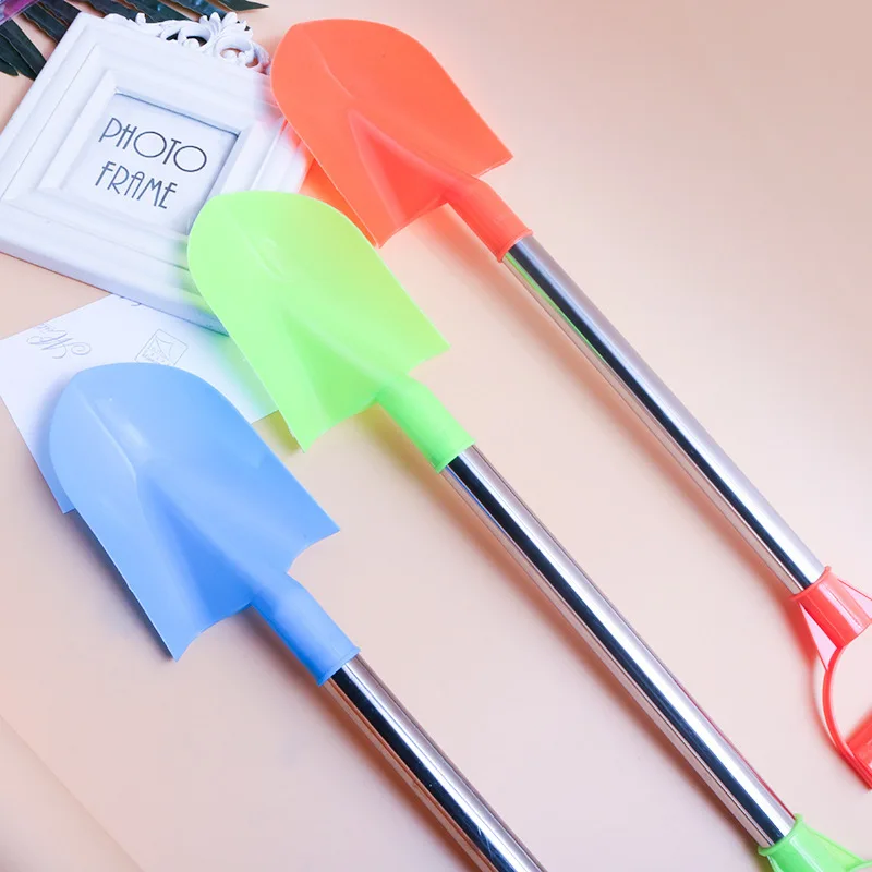 Children Beach Shovel 56cm Stainless Steel Pointed Shovel Toy Sand Snow Thickened Play House Beach Shovel Outdoor Toys Kids Gift — view 4