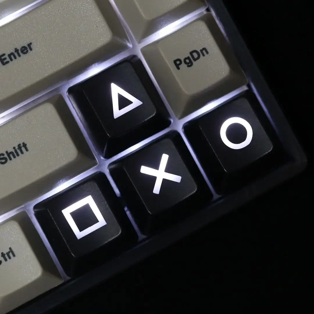 New Personality Cross Ring Square Triangle Direction Key Cap Mechanical Keyboard Custom ABS Key Cap Desktop Decor