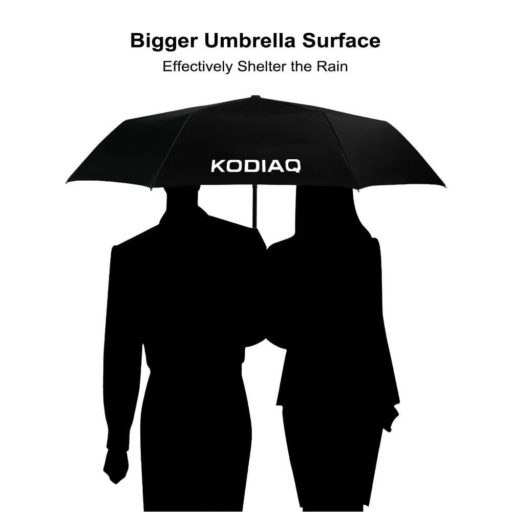 Car Model LOGO Umbrella For Skoda Octavia Fabia Rapid Superb Kodiaq Scala Karoq Citigo Kamiq Roomster Auto Anti-UV Accessories — view 4