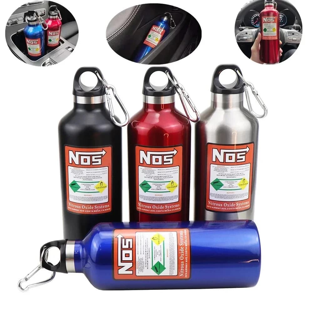 Stainless Steel Car NOS Nitrogen Bottle Insulation Cup 500ml Insulation Pot Racing Style Car Interior Decoration Accessories — view 2