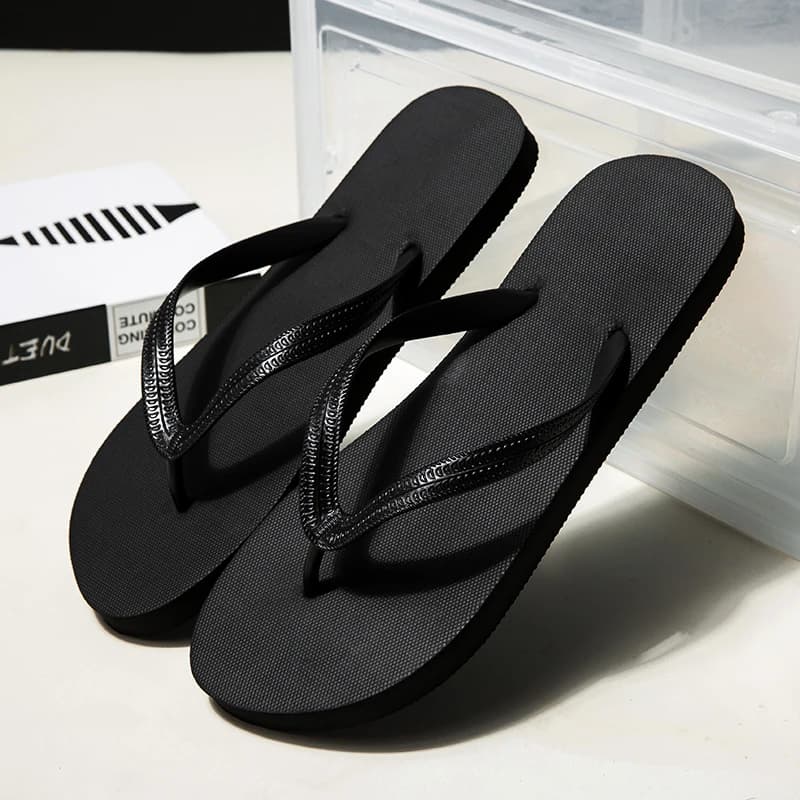 Casual Slippers for Men and Women Trend Lightweight Flip Flops Man New Fashion Holiday Comfortable Outdoor Beach Shoes Slippers — view 4