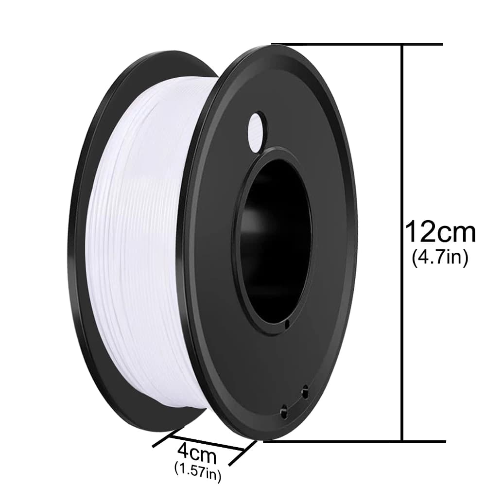 PETG 200G 3D Printer Filament Black and White 1.75mm High Quality FDM Printing Material Solid Color for 3D Printing — view 4