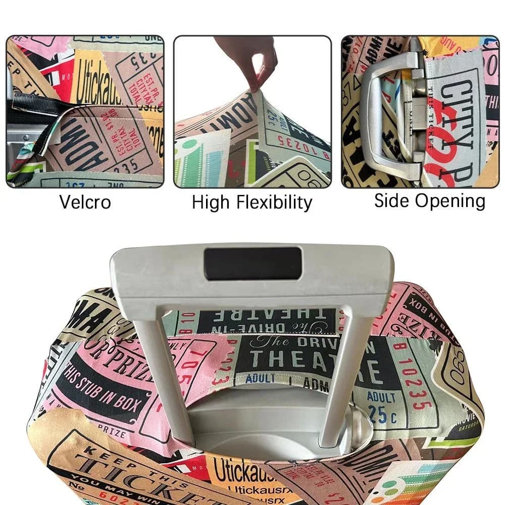 Luggage Cover Stretch Fabric Suitcase Protector Baggage Dust Case Cover Suitable for18-32 Inch Suitcase Case Travel \[p';[[l — view 4
