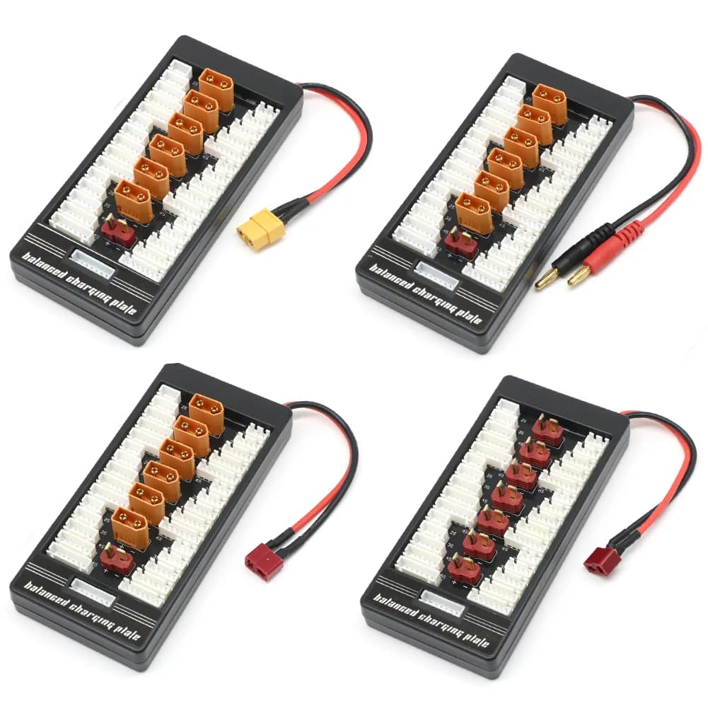 Multi 2S-6S Lipo Parallel Balanced Charging Board XT60 Plug For RC Battery Charger B6AC A6 720i Parallel Charging Plate Board — view 2