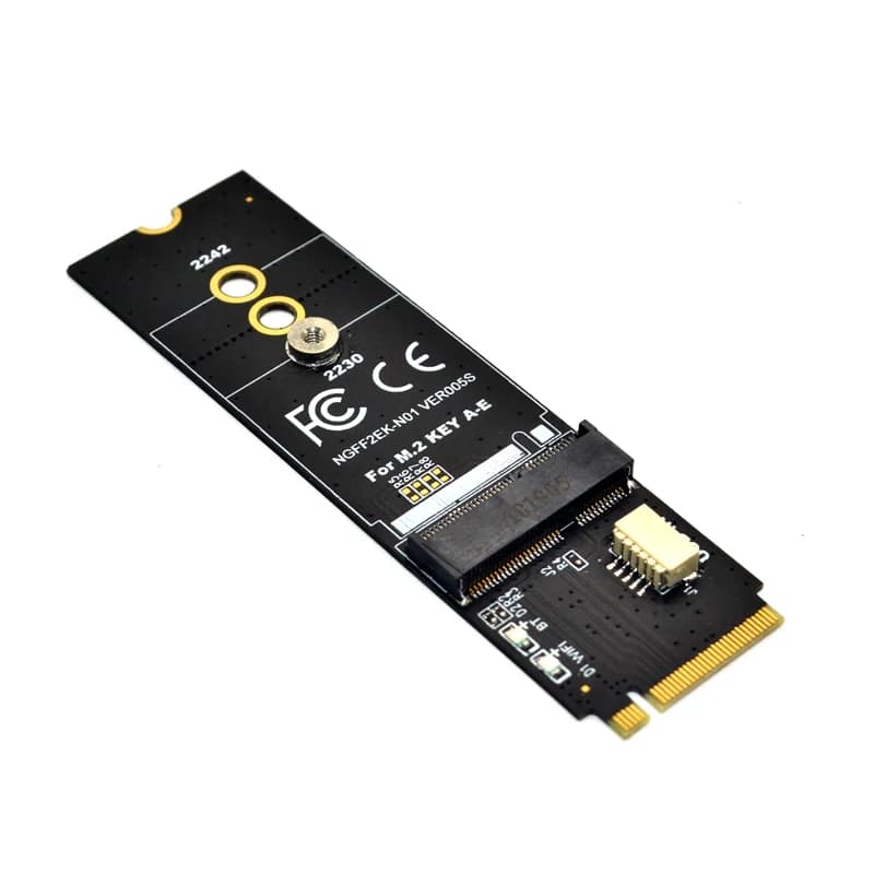 M.2 Wifi Adapter M.2 M Key to A+E Key Slot Wifi Bluetooth Network Card NGFF NVMe PCI express SSD Port to E key Slot Wifi Adapter — view 5