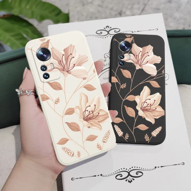 Delicate Blossoms Phone Case For Xiaomi Mi 15T 14T 14 13 13T 12 12T 11 11T Ultra 10 10T Pro Lite 5G Liquid Silicone Cover — view 5