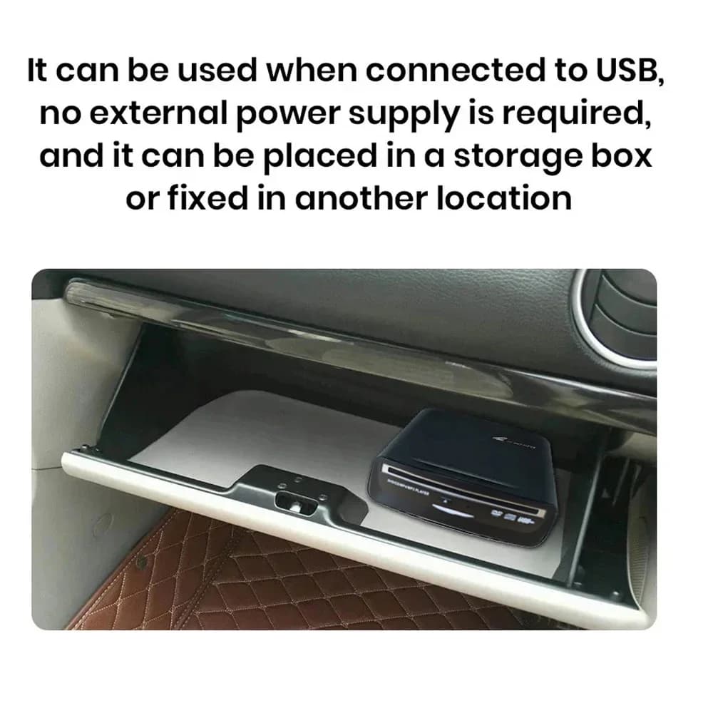 External Car DVD CD Player For MP5, LED TV, PC and Most Cars As Tesla Model 3 2019-2021 Portable CD Player with USB Power — view 3