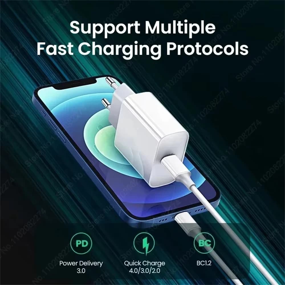 PD 40W Fast Charger For iPhone 15 11 12 13 14 16 Pro Max Quick Charging Cable For iPhone 16 15 14 Plus Charger Phone Accessories — view 2