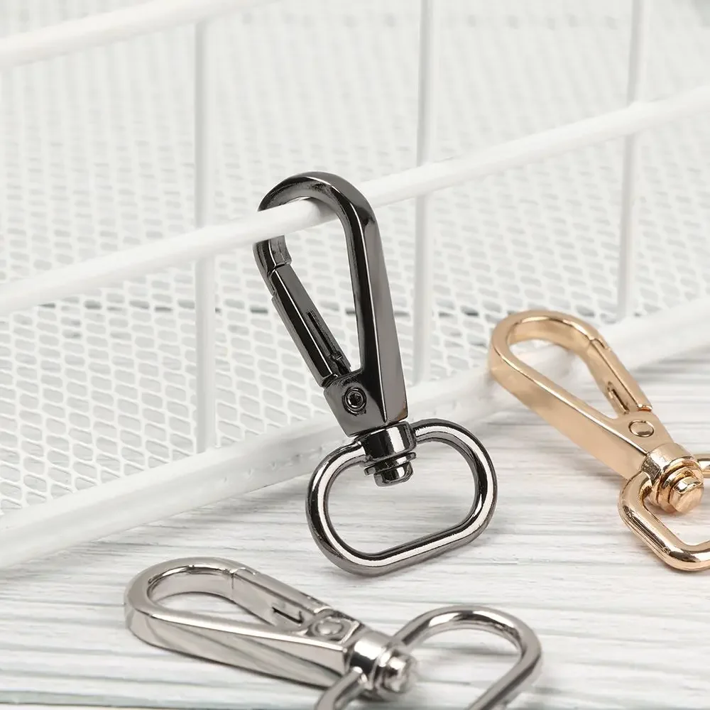 5pcs 13/15/20/25mm Metal Bags Strap Buckles Lobster Clasp Collar Carabiner Snap Hook DIY KeyChain Bag Part Accessories — view 4