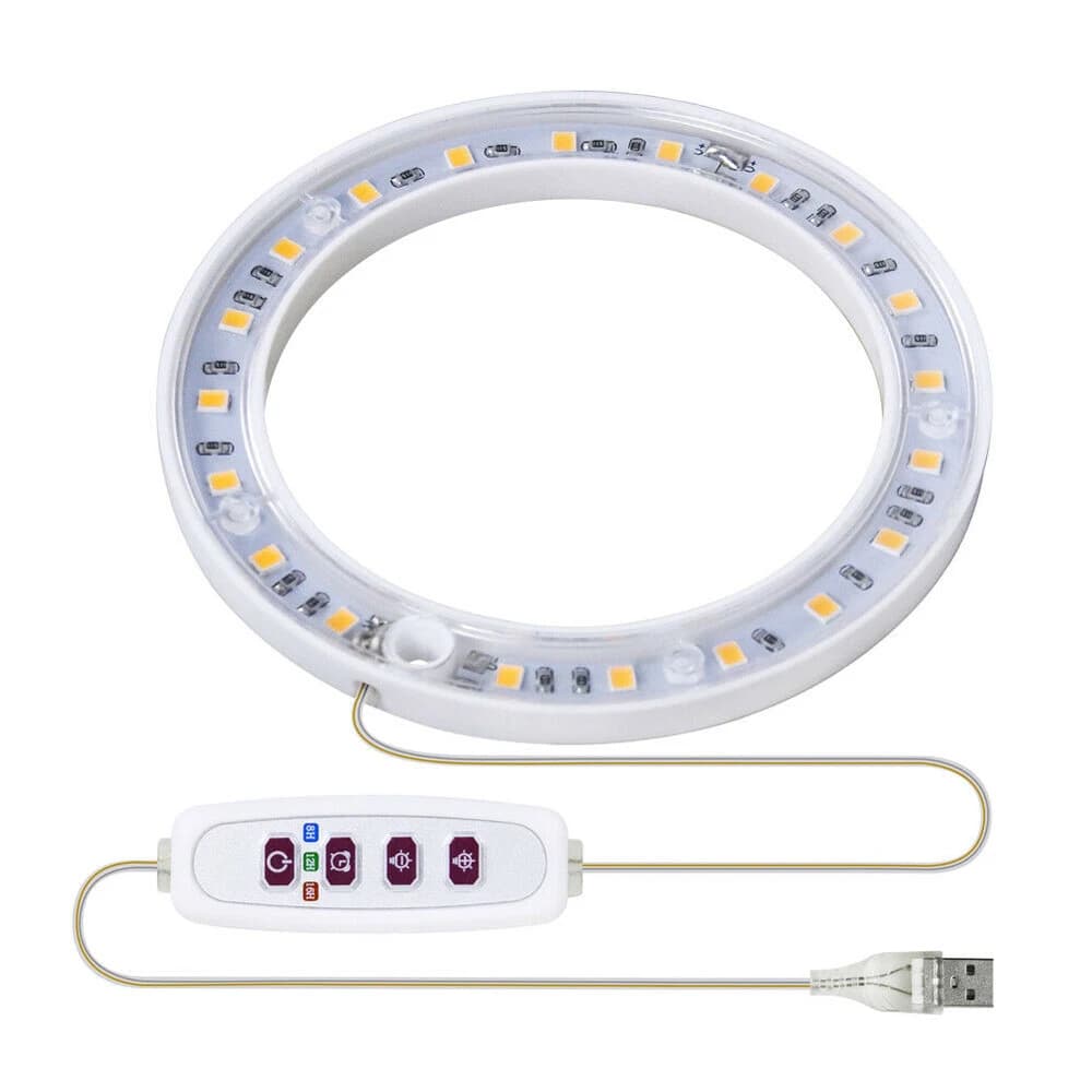 5PCS Full Spectrum Dimmable USB LED Grow Light Plant Growing Indoor Plants Ring Lamp — view 2
