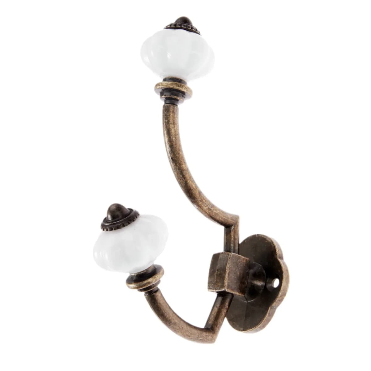 1Pc Antique Bronze Door Hanger Hooks Bathroom Wall Hanger Hats Bag Keychain Alloy Hook Coat Wall Hooks with Screws 125*95mm — view 4
