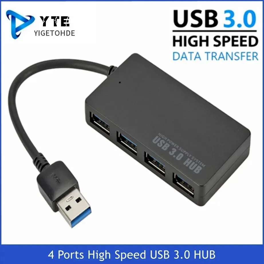 YIGETOHDE High Speed USB 3.0 HUB Multi USB Splitter 4 Ports Expander Multiple USB Expander Computer Accessories For Laptop PC