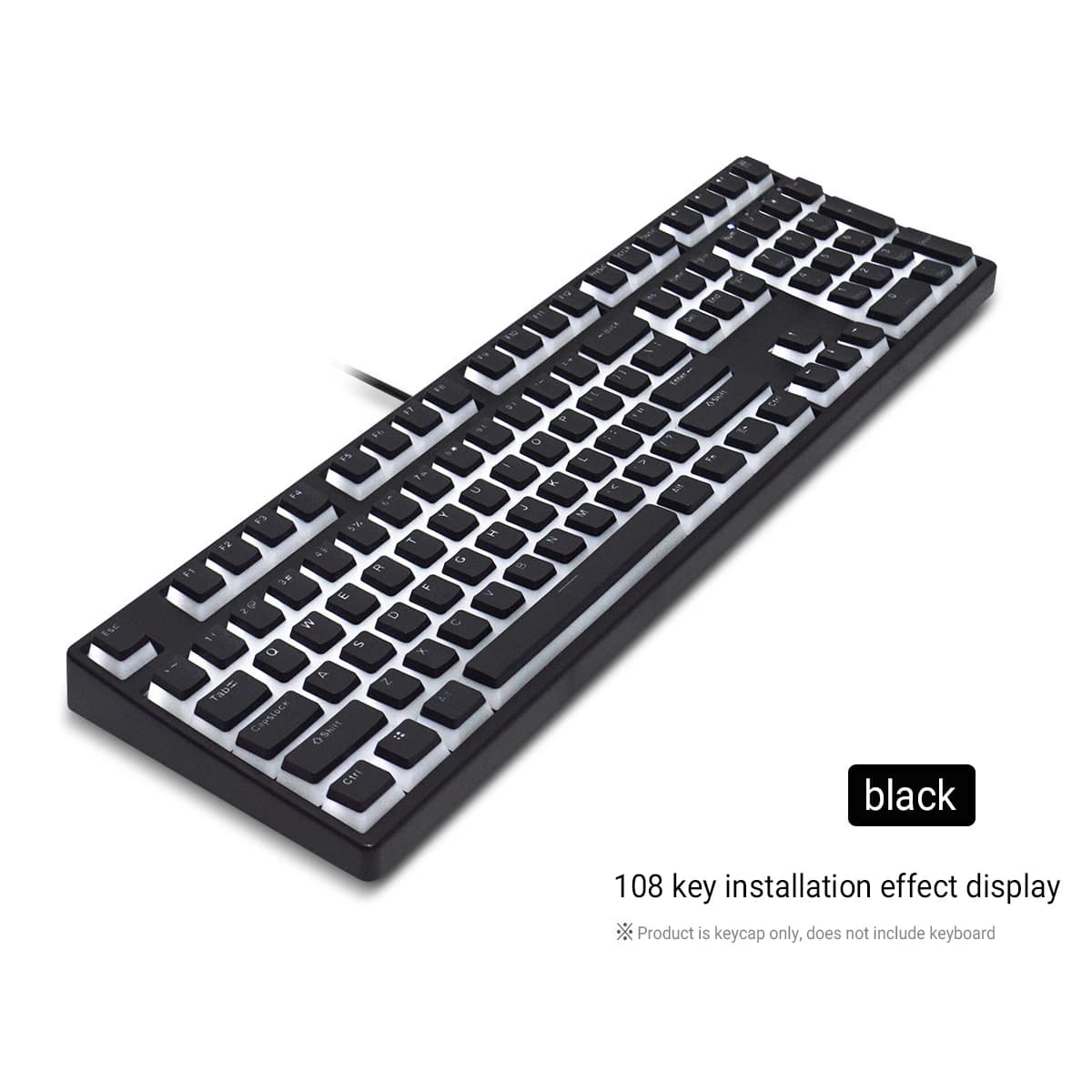 129 Keys Pudding Keycaps OEM Profile PBT Double Shot Keycap For Mx Switch Mechanical Keyboard ISO Layout RGB backlit Key Caps — view 4