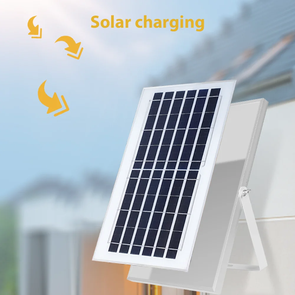 LED Solar Flood Light Sensor Street Outdoor Garden With Remote Control Security Dual Lights — view 3