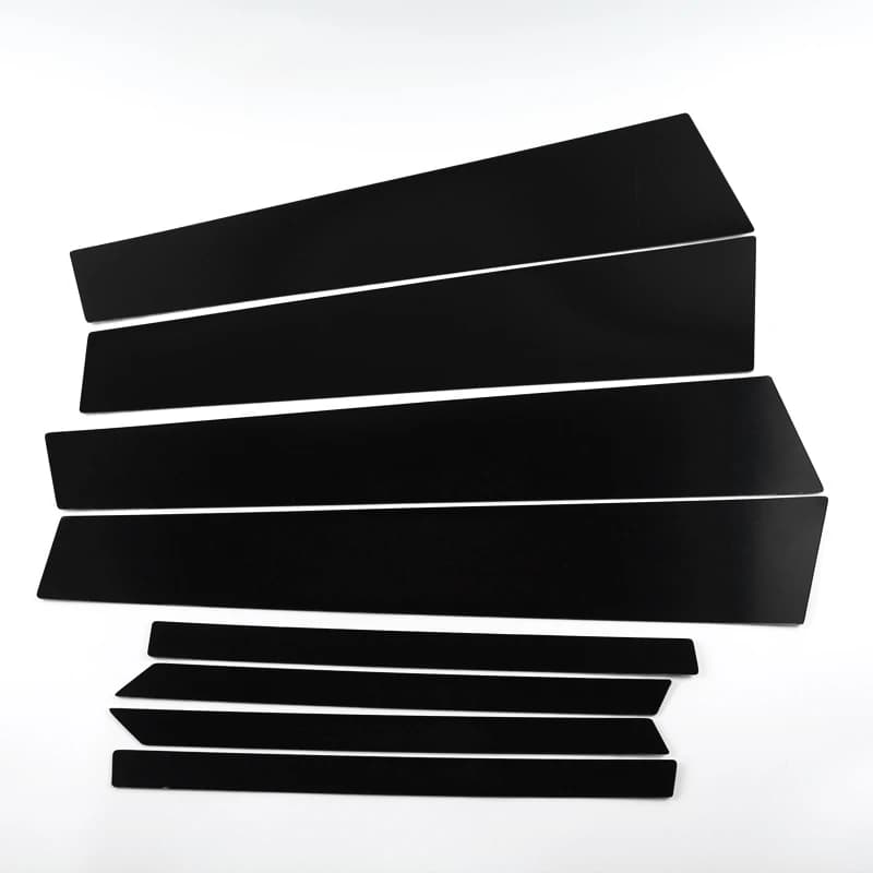 8PCS Car Styling Window BC Pillar Stickers Cover Trim Black For BMW E70 E71 F20 E84 F48 E60 F10 F07 E90 F30 F34 E46 — view 4