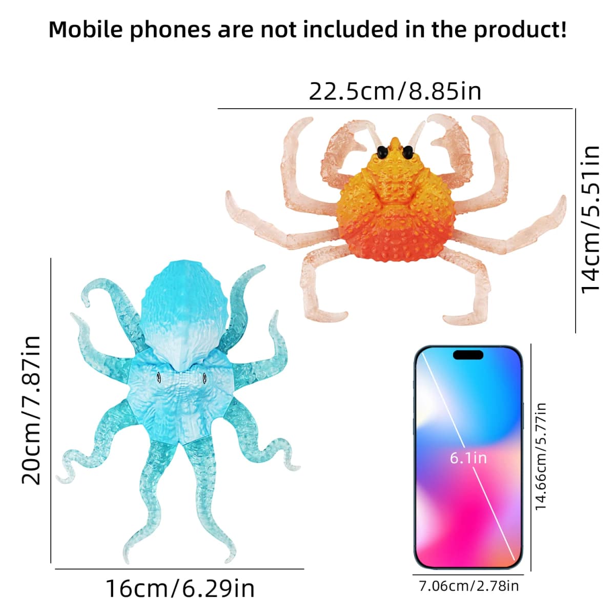 TPR simulation children's toy soft rubber stretching octopus pinching music decompression water toy crabs marine creatures — view 2