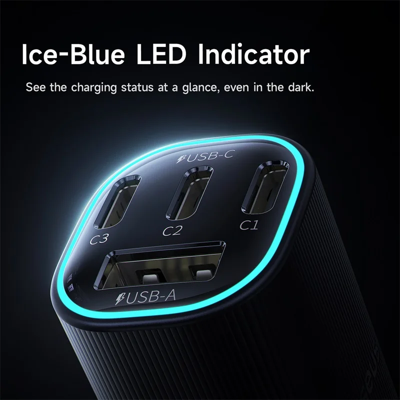 Baseus 160W Car Charger Fast Charging PPS PD3.0 USB Type C Car Phone Charge For iPhone 17 16 15 14 Laptops Tablets Xiaomi — view 2
