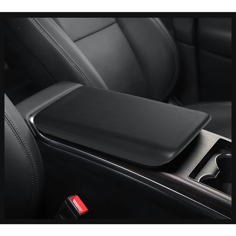 TPE Armrest Box Protective Cover for Tesla New Model X Model S 2023 2024 Center Console Arm Rest Protector Pad Car Accessories — view 2