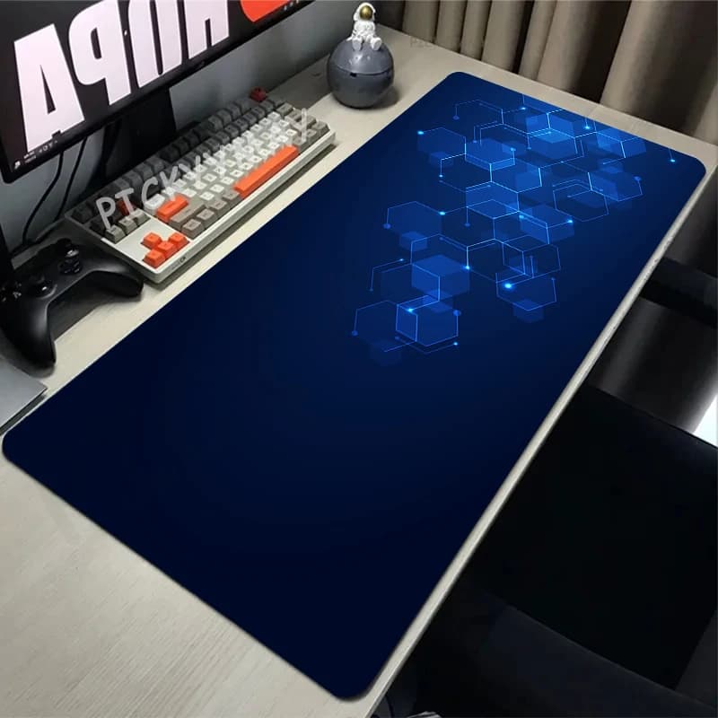 Geometric Large Mouse Pad 100x50cm Big Computer Mousepads Minimalism Mousepad Big Keyboard Mat Gamer Mouse Pads Desk Mats — view 4