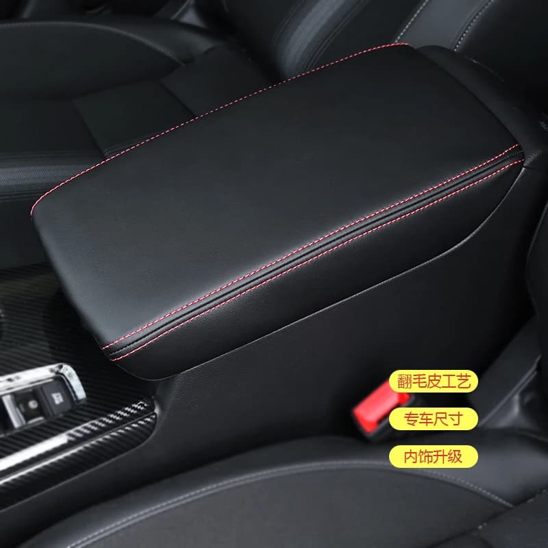 For Honda 2023 Civic 11th Gen Civic Car Armrest  Mat Center Storage Box Pad Protector Leather Cover Decoration Accessories — view 4