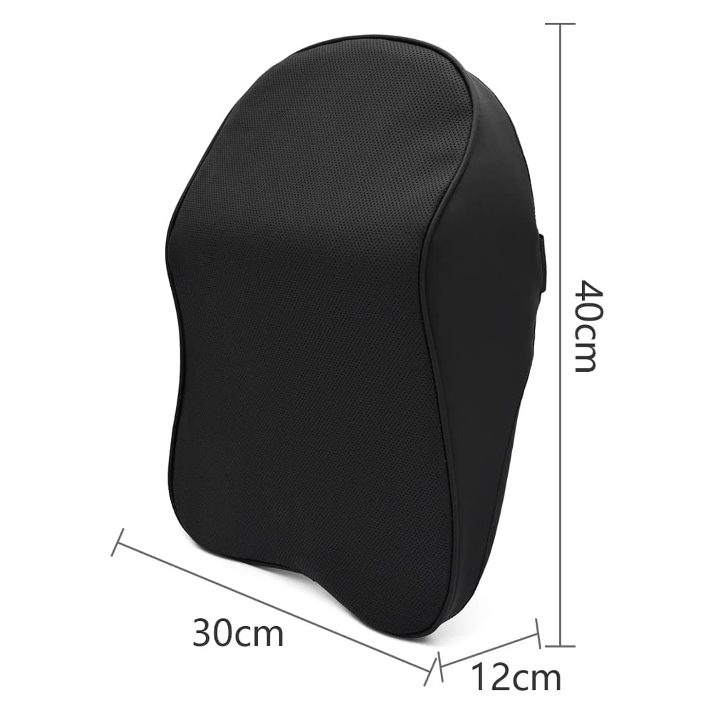 3D Nappa Leather Memory Foam Headrest Car Neck Pillow Support Neck Rest Pillow for Car Pain Relief Travel Neck Support — view 6