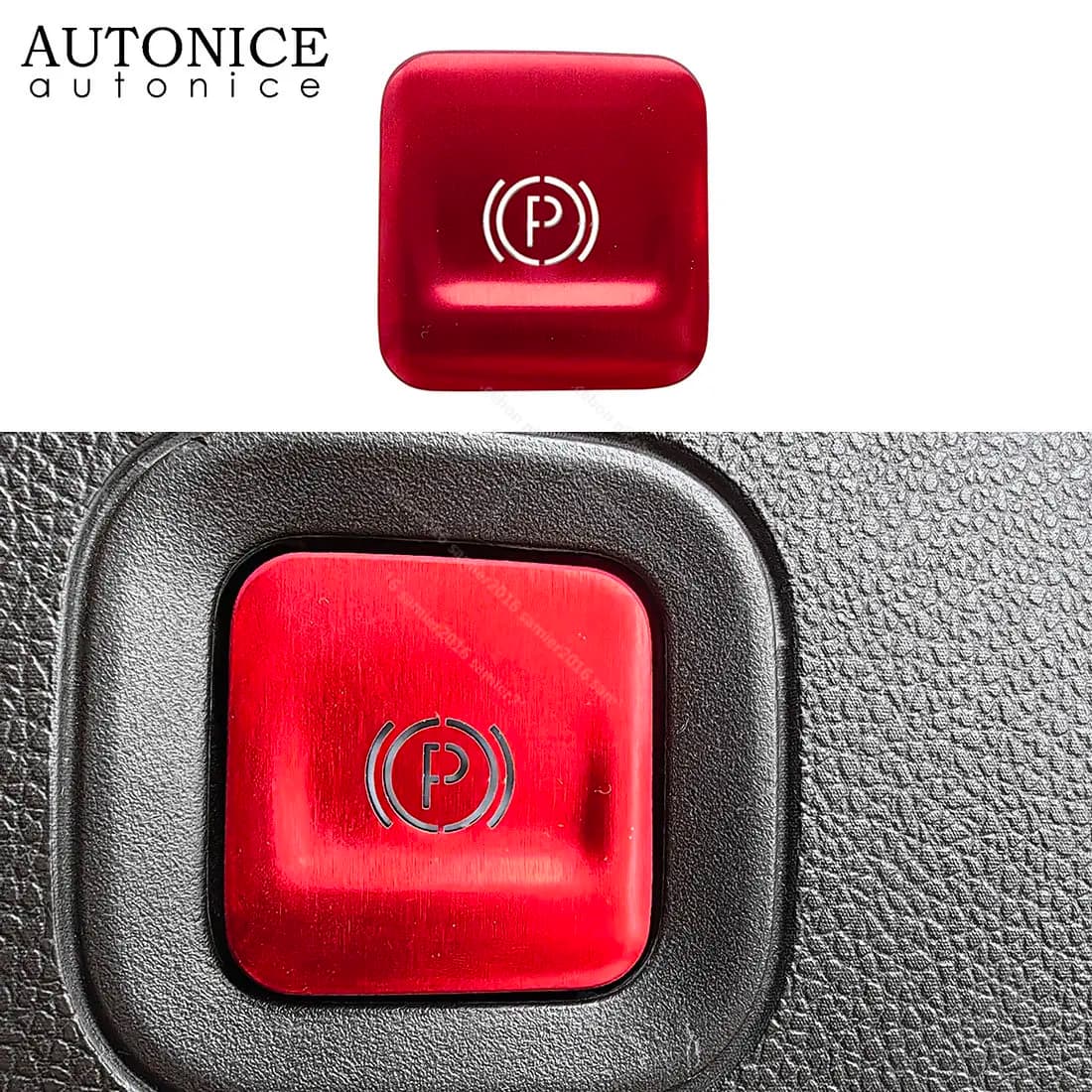 Electronic Parking Brake Button Ring Trim Fit for Chevy Silverado 1500/GMC Sierra 1500 2500 3500 HD Tahoe/Suburban/YUKON HUMMER