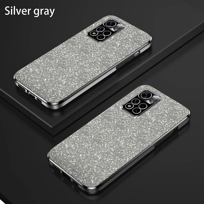 Shiny Glitter Plating Silicone Case for Xiaomi Redmi Note 11 10 9 8 7 Pro 10S 11S 9S 4G 5G Camera Lens Soft Back Cover — view 5