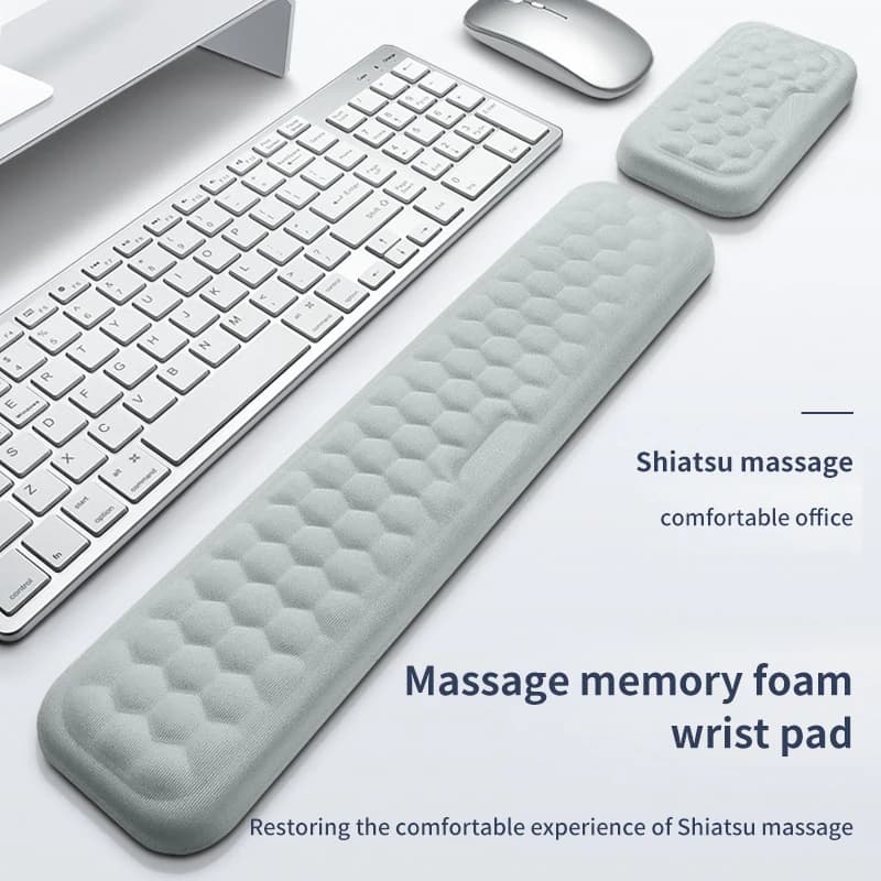 Mousepad Ergonomic Keyboard Mouse Wrist Rest Office Typing Protection Relax Wrist Memory Foam Mouse Pad Computer Laptop Desk Mat — view 5