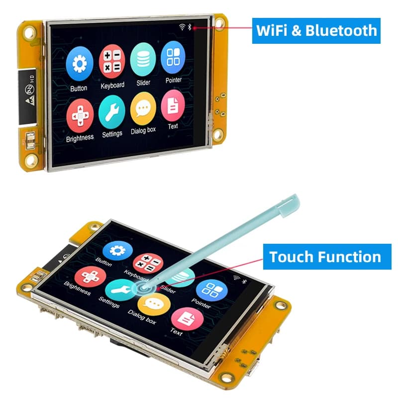 ESP32 MCU 2.8 Inch Smart Display for Arduino LVGL WIFI Bluetooth Touch WROOM 240*320 Screen LCD TFT Module with Free Tutorials — view 4
