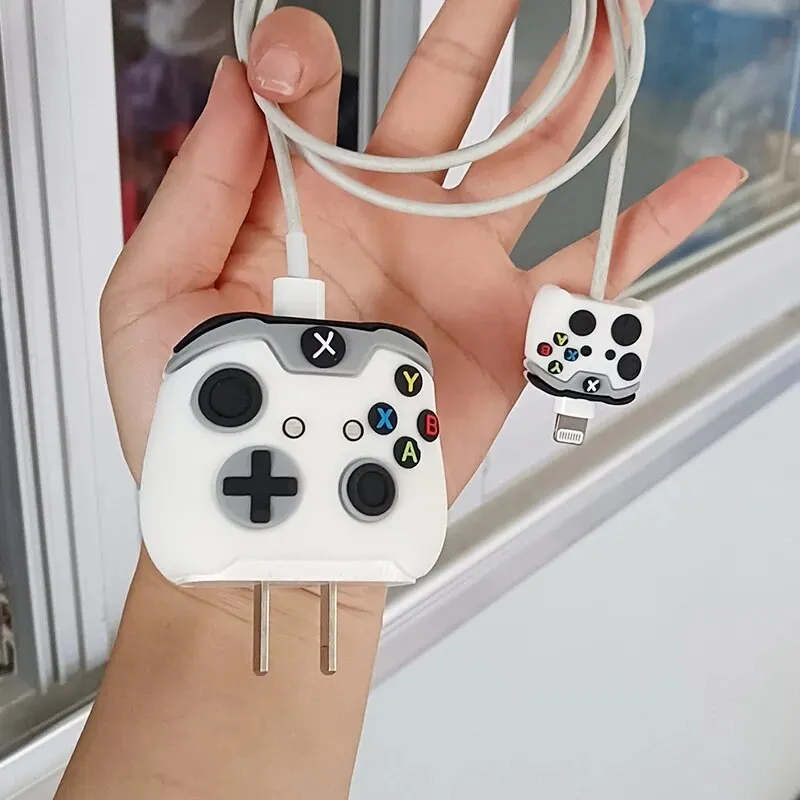 Cartoon Cable Protector For iPhone 11 12 iPad 18W 20W Data Line Silicone Fast Charger Cable Protection Organizer — view 5