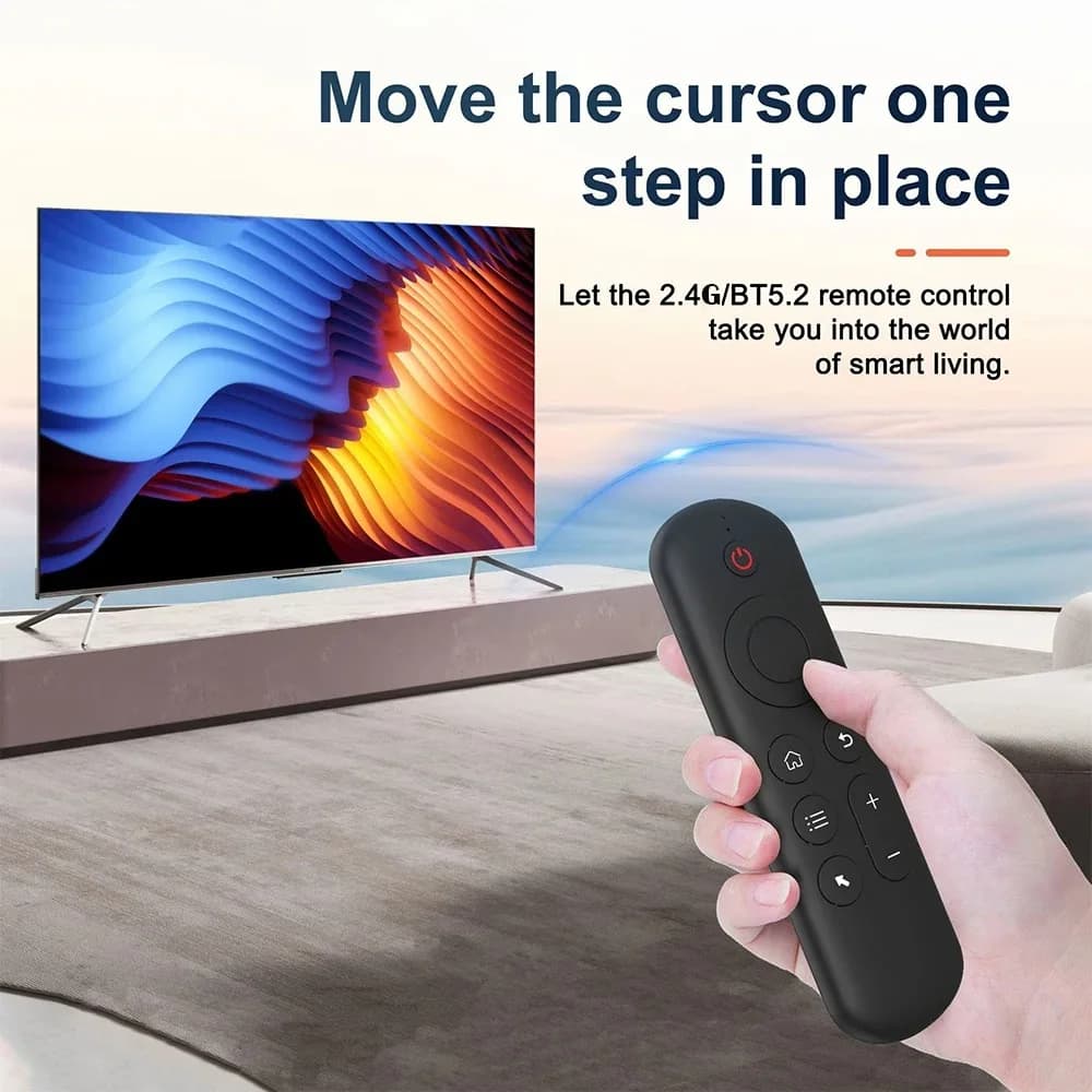 2.4GHz Wireless M5 Air Mouse Bluetooth5.2 Mini Keyboard Voice Backlit Remote Control IR Learning Remote Control for PC Android — view 4