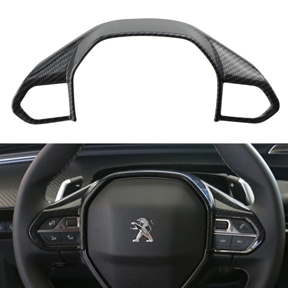 For Peugeot 3008 4008 5008 GT 2017 -2023 3008GT 5008GT Car Steering Wheel Button Panel Trim Cover Accessories — view 4