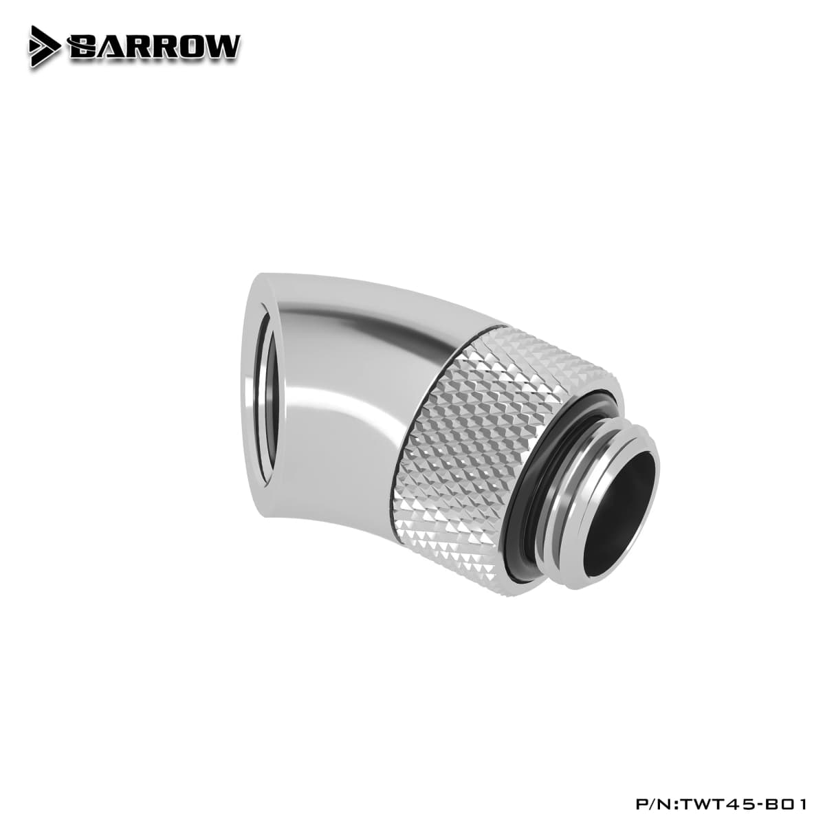 Barrow Angled Fitting G1/4'' 45/90 Degree M-F Rotary 360° Rotatable Adapter PC Water Cooling Elbow Connect Direction 4 Colors — view 5