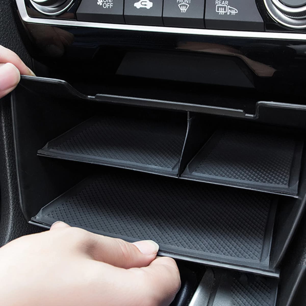 Car Center Console Organizer High Performance Cards Organizer Replaces Car Center Consoles Storage Box for Civic 10TH Gen — view 2