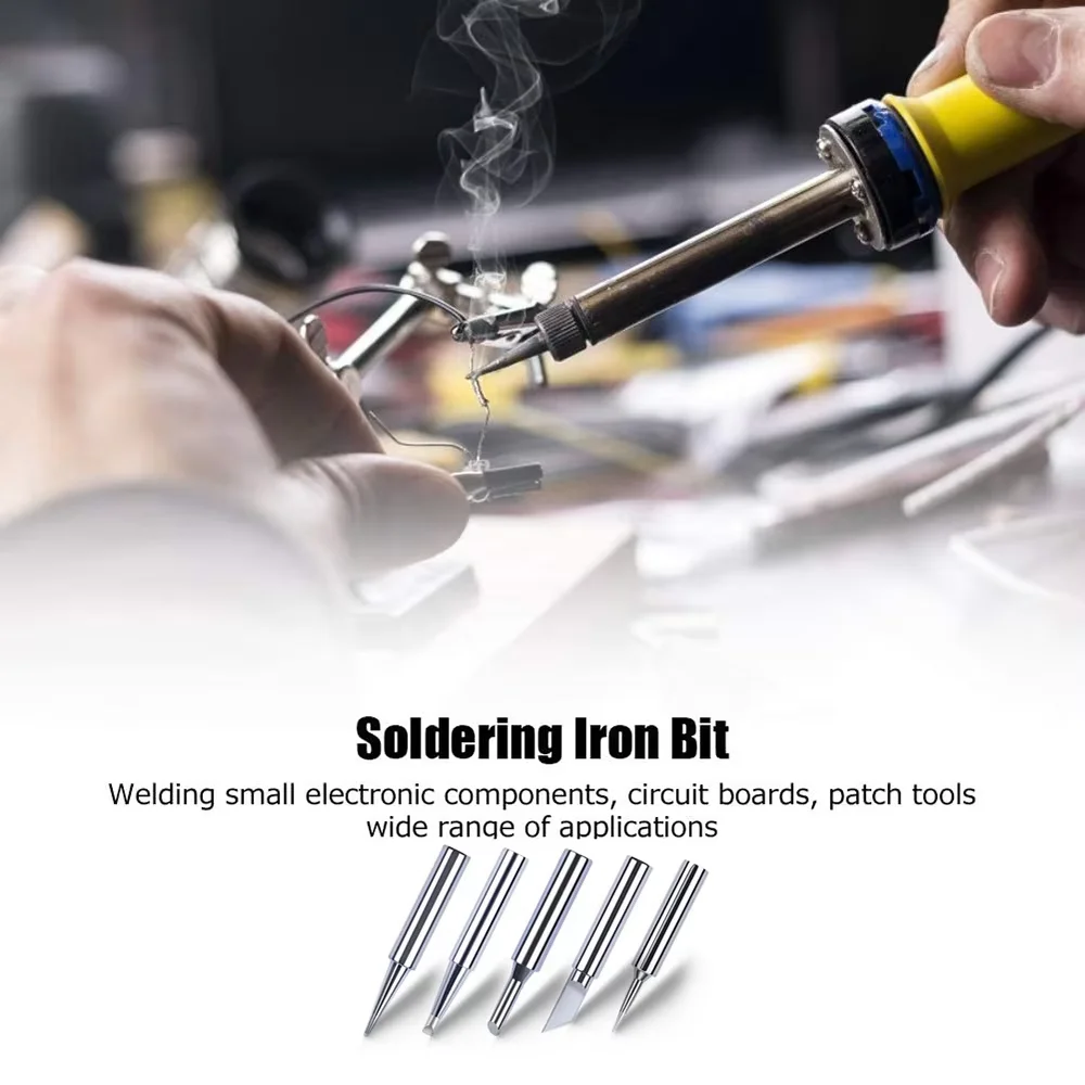 5PCS/10PCS Soldering Iron Tips Soldering Iron Head Set DIY Electric Soldering Iron Replacement Tip Repair — view 3