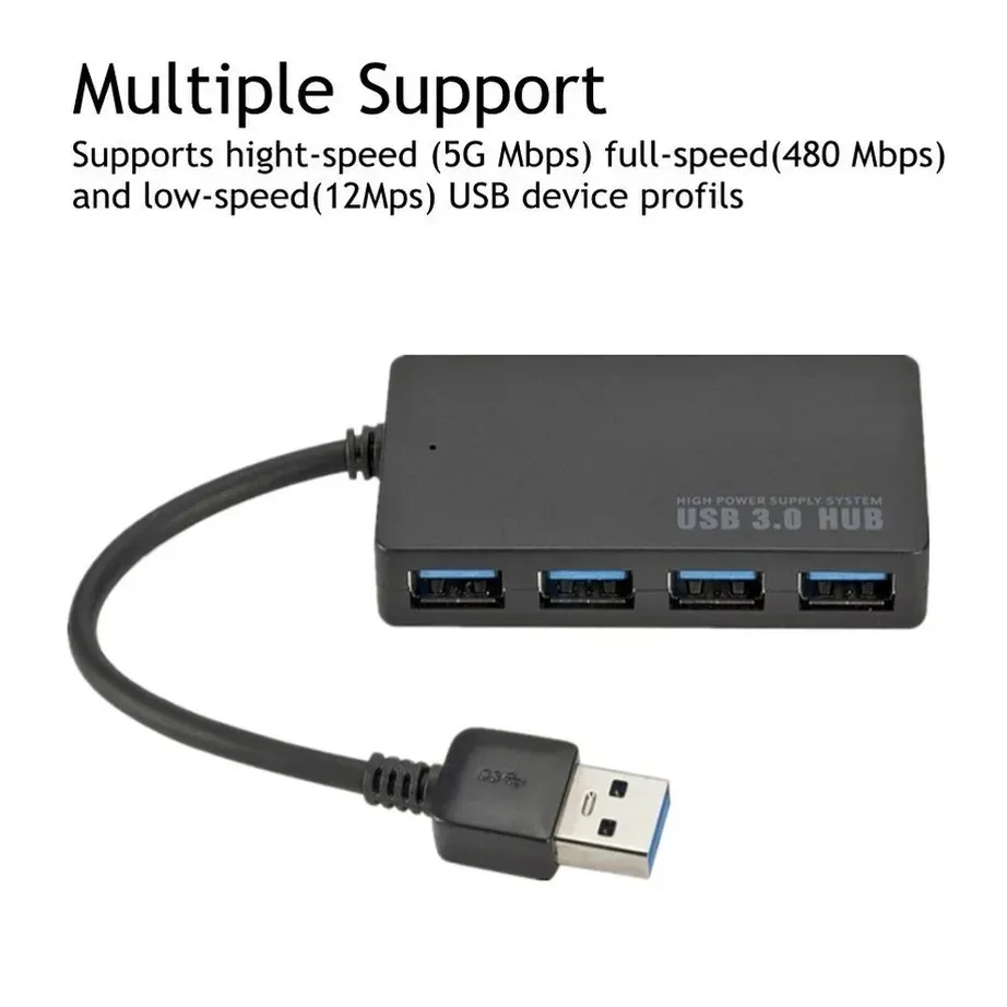 YIGETOHDE High Speed USB 3.0 HUB Multi USB Splitter 4 Ports Expander Multiple USB Expander Computer Accessories For Laptop PC — view 5