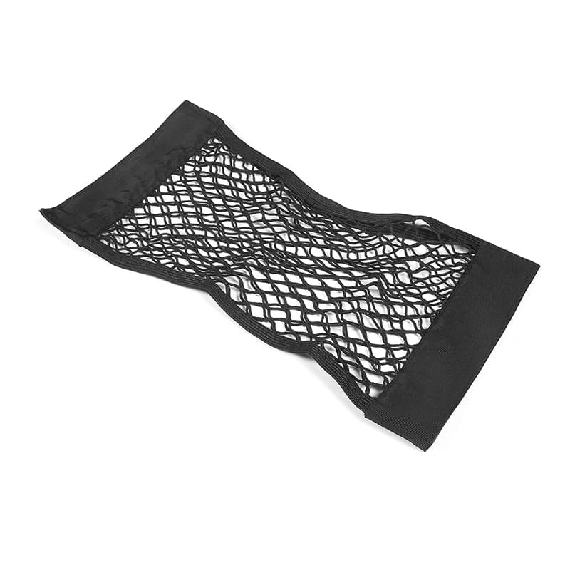 For Porsche Taycan 2019 2020 2021 2022 Polyester Black Car Trunk both sides Storage Mesh Bag Cargo Storage Net Car Accessories — view 2