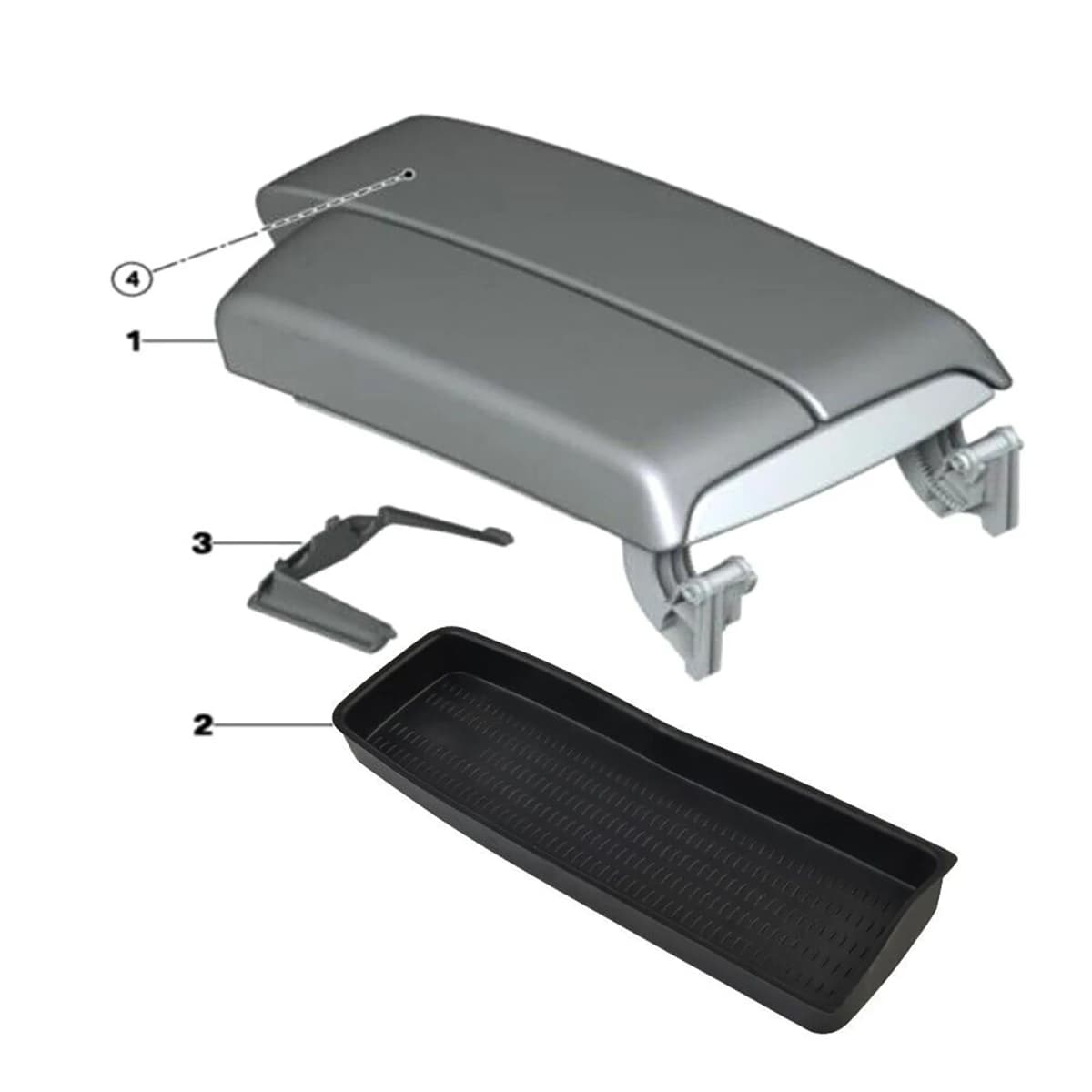 51167118064 For BMW Car Center Console Armrest Insert Storage Box Tray Trim For BMW 3 Series E90 E91 E92 E93 Interior Accessory — view 3